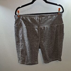 Gray Women's Shorts With Pockets
